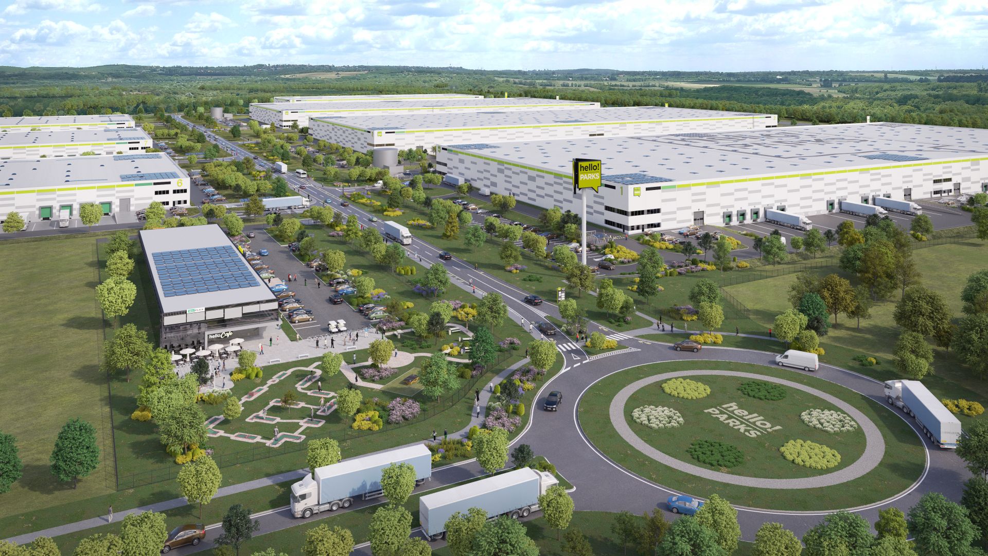 HelloParks - Neue Lagerhallen in Fót und Maglód / HelloParks - New warehouses in Fót and Maglód