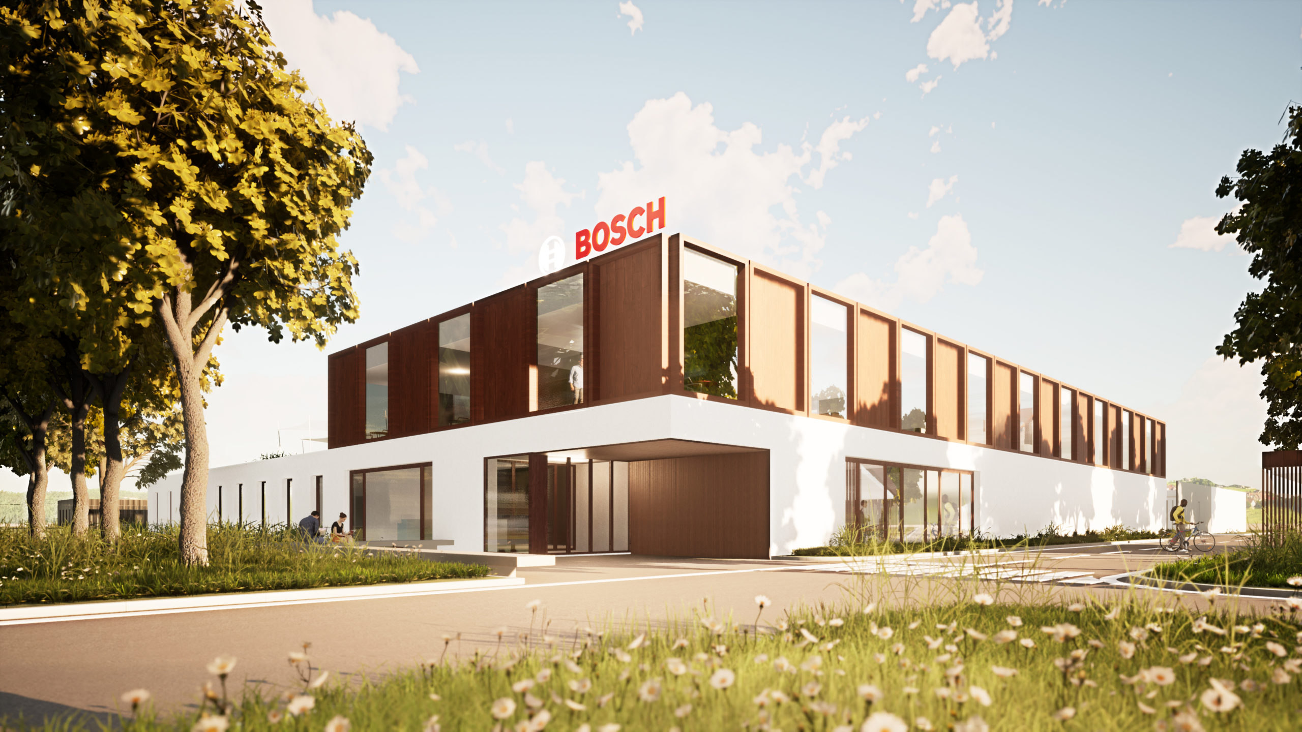 Bosch Gruppe Neue Zentren für Elektromobilität / Bosch Group - New automotive center